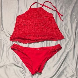Red tankini